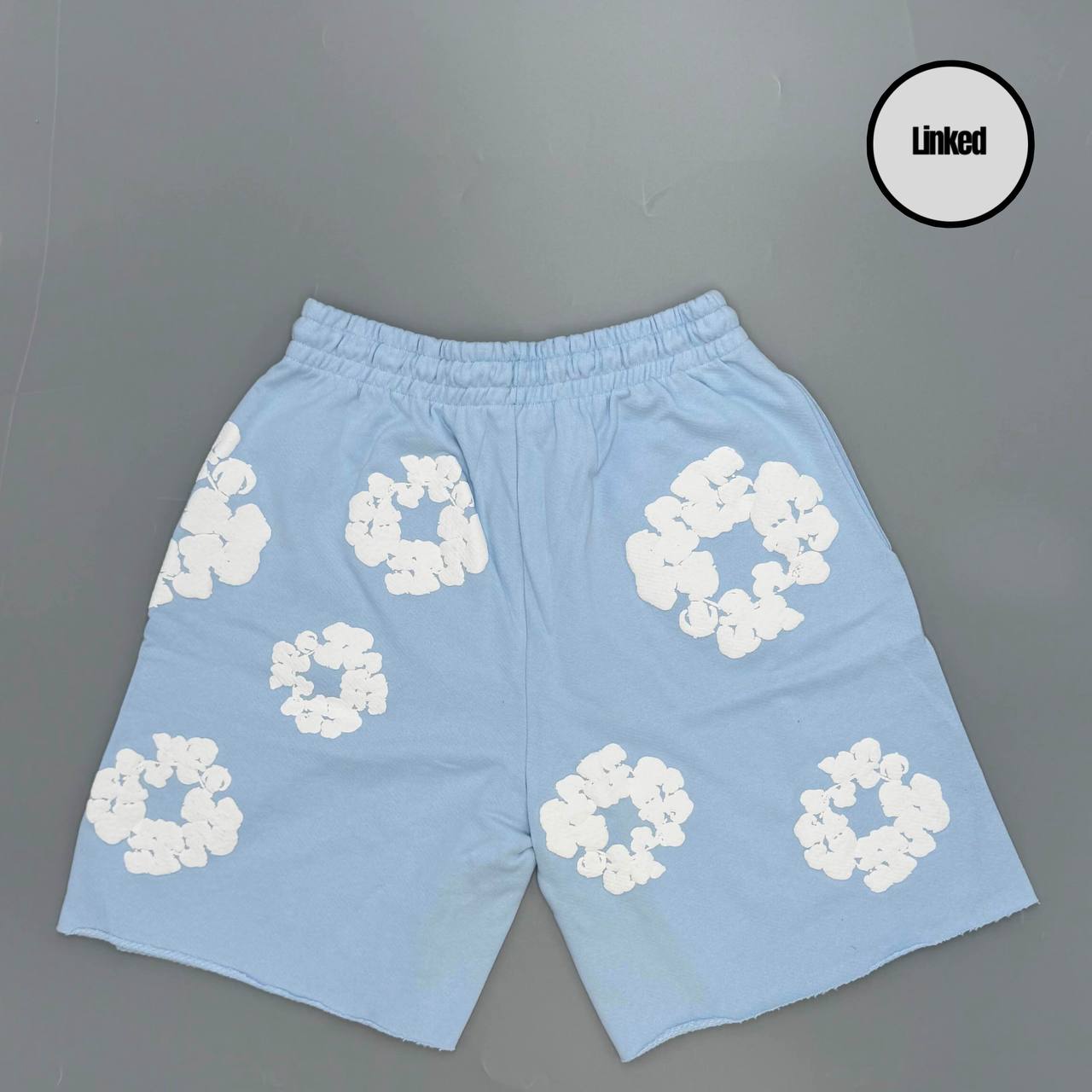 DENIM TEARS SKY BLUE SHORTS