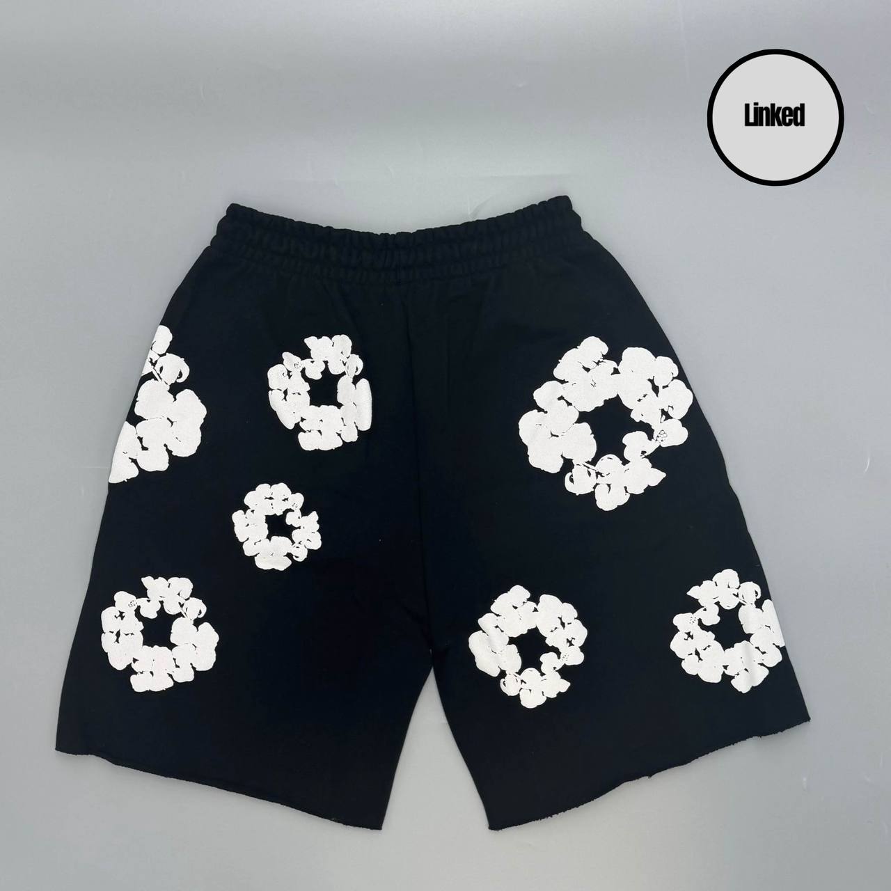 DENIM TEARS BLACK/WHITE SHORTS