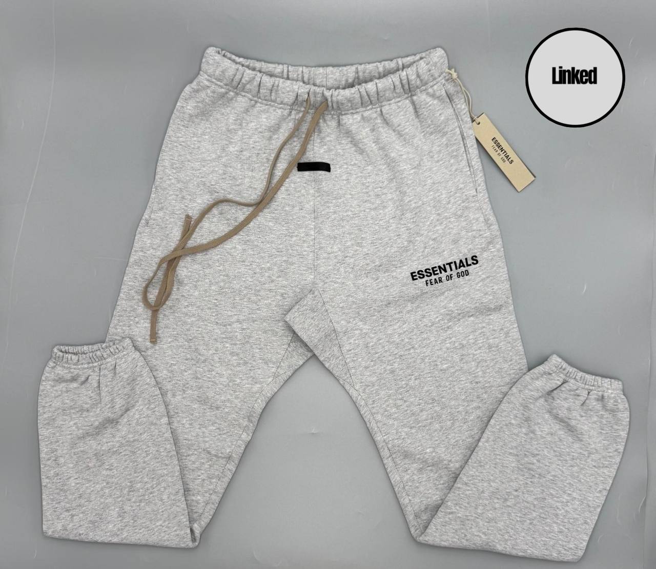FEAR OF GOD / ESSENTIALS SS25 LIGHT HEATHER GREY TRACKSUIT
