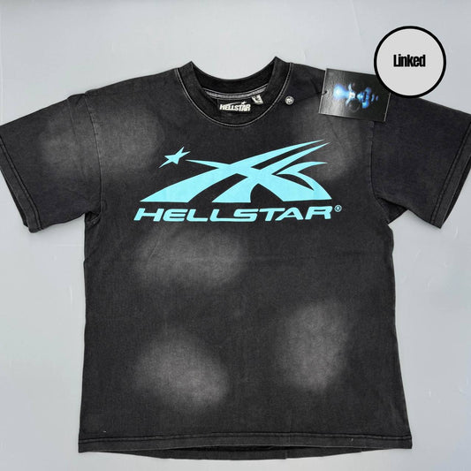 HELLSTAR WASHED SPORTS CORE LOGO T-SHIRT