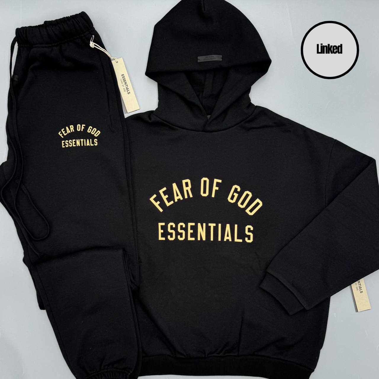 FEAR OF GOD / ESSENTIALS FW24 BLACK TRACKSUIT