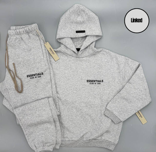 FEAR OF GOD / ESSENTIALS SS25 LIGHT HEATHER GREY TRACKSUIT