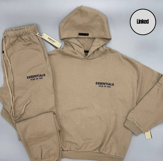 FEAR OF GOD / ESSENTIALS SS25 DESSERT SAND TRACKSUIT
