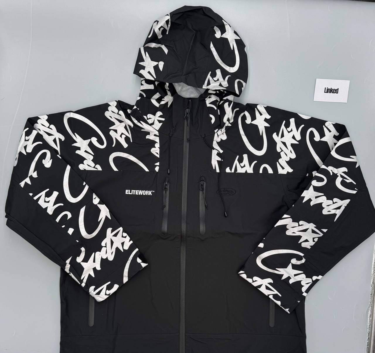 CORTEIZ BLACK ELITEWORK WINDBREAKER