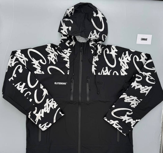 CORTEIZ BLACK ELITEWORK WINDBREAKER